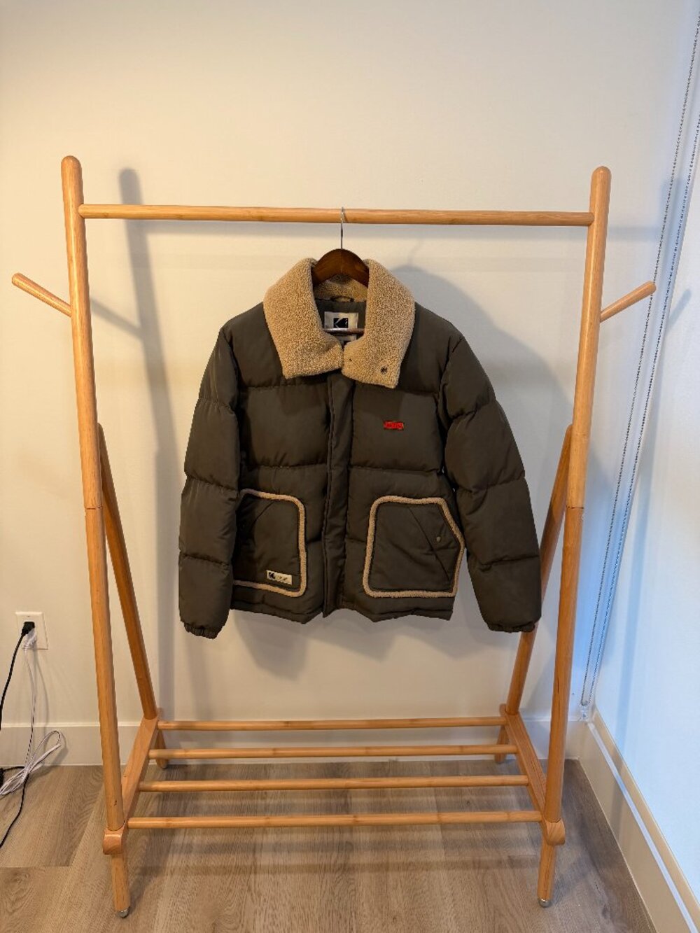 KODAK Retro Sherpa-Collar Puffer Jacket - As Seen on K-Celebs!